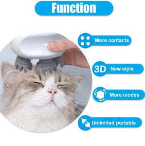 Masajeador eléctrico de cabeza de gato y perro, aparato vibrador para pelo de gato, masajeador corporal, venta al por mayor - Product Image 6