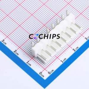 XD-VH-8A8W Wire-to-Board Pin Header Bent Lead Through Hole,P=3.96mm Connector 1x8P 3.96mm Right Angle Insert VH - Product Image 1