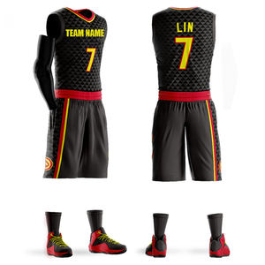 カスタマイズ可能なバスケットボールジャージ昇華プリント速乾性通気性トレーニングバスケットボールユニフォーム # 20 コリンズ # 11 コルニーズ # 7行 - Product Image 2