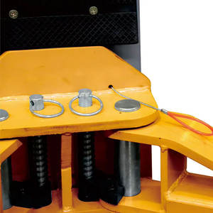 Peralatan perbaikan bengkel truk mobil angkat, dua tiang pengangkat otomatis 4 Ton awet dengan desain lantai yang kuat - Product Image 3