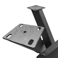 Pieds de table en métal noir 71 cm H - Design en forme d'araignée pour table basse DIY, table de salon, table de conférence - Pieds de meubles robustes