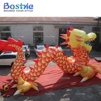 Lanterne de festival traditionnel chinois de dragon gonflable géant de nouvelle conception pour des décorations de partie