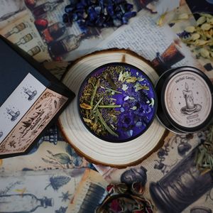 Bougie parfumée à base de plantes anciennes originales pour la cristalothérapie, l'aromathérapie aux herbes, l'énergie, la sauge, la richesse et l'atmosphère - Product Image 5