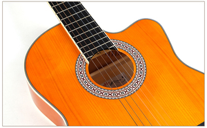 <span class=keywords><strong>Guitarra</strong></span> Clásica Acústica <span class=keywords><strong>de</strong></span> Cuerpo Delgado GRAPE 39'' 4/4, Modelo GP-C70, Tapa <span class=keywords><strong>de</strong></span> Abeto, Acabado Brillante, Forma Cutaway, Mástil <span class=keywords><strong>de</strong></span> Caoba, para Escuela <span class=keywords><strong>de</strong></span> Música - Product Image 6