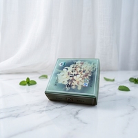 Emballage de boîte plate personnalisée avec impression en relief, revêtement UV et laminage mat pour les beignets