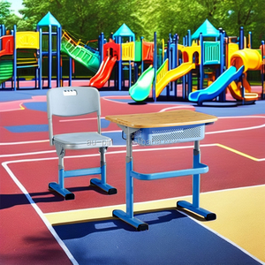 Hot Sale High Quality Modern Metal <b>Adjustable</b> School Classroom Student Desk and Chair ST-0709A School Chair Classroom <b>Table</b> Desk - Product Image 4
