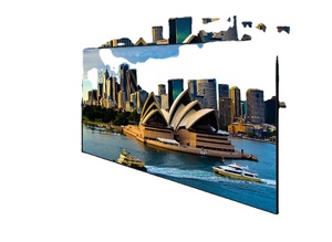 Pantalla de Proyección Plegable AUN ALR 100 de 100'' (49x87 Pulgadas) 16:9 de PVC - Portátil, para Montaje en Pared Interior, Ideal para Reuniones de Oficina - Product Image 6