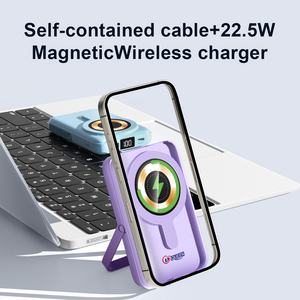 Batería Externa Magnética Inalámbrica OEM de 10000 mAh con Soporte, Cargador Portátil para iPhone - Product Image 5