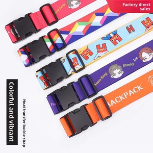 Hải quan mã khóa dây đeo hành lý gia cố nylon chéo đóng gói dây đeo cố định khóa chống cháy nổ kiểm tra hành lý phụ kiện - Product Image 1