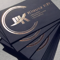 Tarjetas de Visita de Aluminio con Acabado Espejo Dorado, Diseño de Lujo Premium, Código QR Grabado, Chapado en Oro Personalizado, Color Personalizado