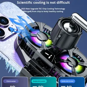 Refroidisseur de téléphone portable dédié au streaming en direct, ultra-silencieux, en alliage d'aluminium, à refroidissement semi-conducteur, avec système Ice Seal Back - Product Image 5