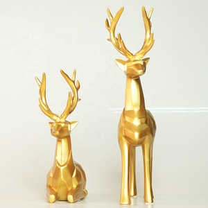 Phong cách Bắc Âu hiện đại Origami nai sừng tấm Hươu đồ trang trí cho phòng khách quà tặng trang trí nhà - Product Image 3