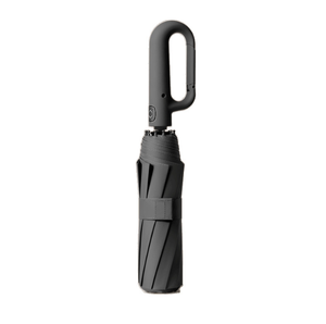 <span class=keywords><strong>Parapluie</strong></span> à crochet pliable <span class=keywords><strong>haut</strong></span> <span class=keywords><strong>de</strong></span> <span class=keywords><strong>gamme</strong></span> pour hommes et femmes boucle automatique revêtement noir Protection solaire Design moderne pour les voyages - Product Image 1