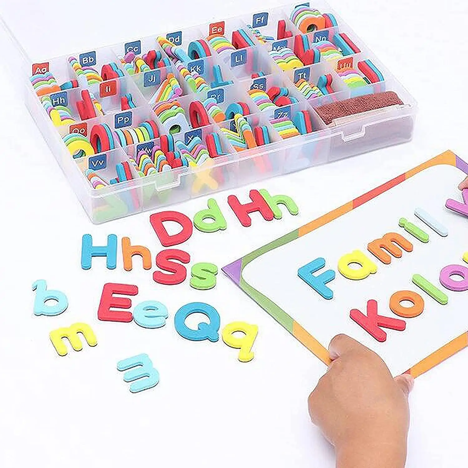 Juego de letras del alfabeto para niños de clase superior e inferior, juguetes de aprendizaje de escritura