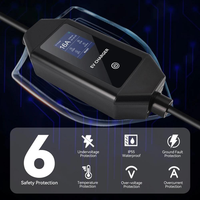 Chargeur de voiture électrique portable 11KW Type 2 Triphasé 16A APP WiFi Contrôle intelligent Chargeurs embarqués avec câble de 5m IP65 CE
