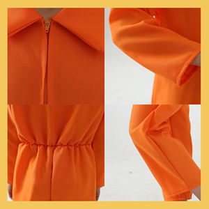 Children Role Play Costume Carnival Party Performance Orange <strong>Prison</strong> <strong>Uniform</strong> - Product Image 5