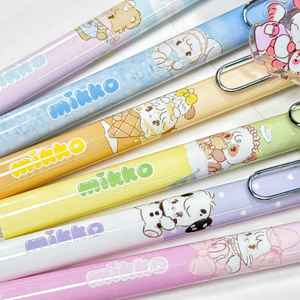MK047 Groothandel Mikko Schattige 0.5mm Gelpen Cartoon kat Neutrale Pen Studenten Mikko's Acryl Sticker Zwarte Inkt Gelpen - Product Image 4