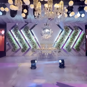 SMOOTH Large Luxury Wedding Hall Stage Backdrop Wall LED <b>Arch</b> Acrylic Backdrop <b>for</b> Wedding <b>Decor</b> - Product Image 1