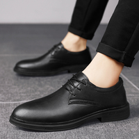 Chaussures Oxford pour hommes, style formel, en cuir véritable, grandes tailles 38-48