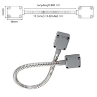 Protector de Cable Metálico Flexible para Puertas Ocultas, Control de Acceso, Cerraduras Eléctricas y Protección de Cables de Alimentación