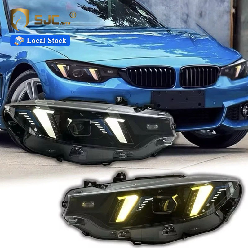 Sjc Snake-Eye Dual-Color LED Headlight Assembly For BMW 4 Series F32 / F36 / F82 LED DRL
