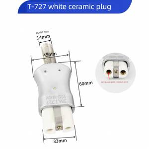 T727 Aluminium Hoge Temperatuur Bestendige 35a 220V Elektrische Kachel <span class=keywords><strong>Plug</strong></span> Industriële High Power Keramische <span class=keywords><strong>Plug</strong></span> - Product Image 4