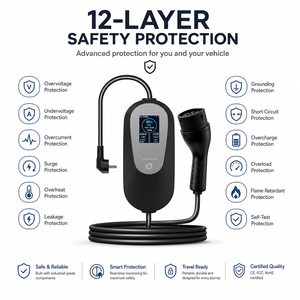 Cargador Portátil <span class=keywords><strong>para</strong></span> Vehículos Eléctricos OEM ODM de 11 kW, 16A 32A 380V, Cable de 5M 10M, IP65, Estación de <span class=keywords><strong>Carga</strong></span> Doméstica <span class=keywords><strong>para</strong></span> <span class=keywords><strong>Autos</strong></span> Eléctricos BYD MG, Uso en Exteriores - Product Image 4