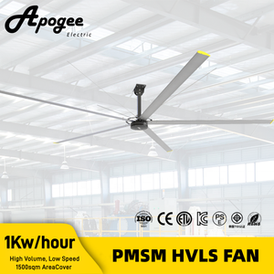 Ventiladores de Techo Industriales HVLS Grandes de 24 pies, 20 pies, 18 pies, 16 pies, 14 pies, 12 pies y 10 pies para Ventilación de Talleres - Product Image 1