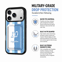 Ensemble cadeau promotionnel, étui de téléphone magnétique avec porte-cartes, cordon, 5 en 1, TPU antichoc, compatible MagSafe, vente en gros