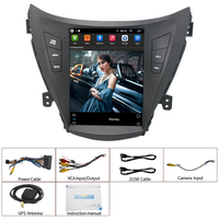 9.7 en écran tactile vertical android autoradio gps pour Hyundai Elantra 2011-2013 bouton physique stéréo vidéo lecteur DVD CarPlay