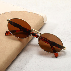 Gafas de Sol Redondas con Marco Metálico, Protección UV400, Estilo Retro, Unisex, para Conducir - Product Image 1