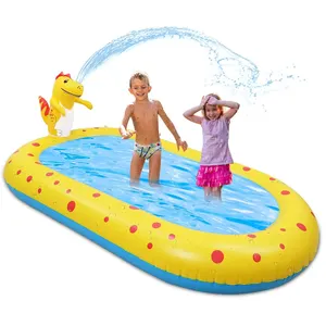 Sprinkler Pad Splash Spielmatte, Kinder Sprinkler Pool Pad Wasser Spielzeug fur Kinder im Freien Sommer Garten Aufblasbares Wass