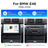 Radio para coche Junsun de 9 pulgadas y 1280*720 con sistema Android y navegación GPS para BMW E46 M3 318/320/325/330/335 1998-2006