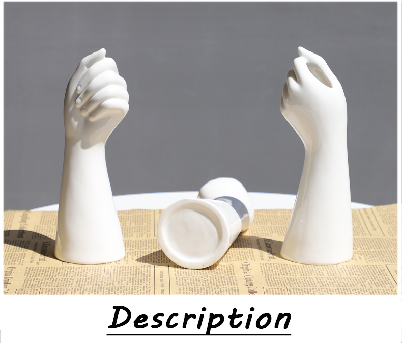 Nordic style A Hand Vase Flowers Modern Home Office Decor of Creative Floral Composition living room Ornament ceramics vase