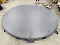 Couverture gonflable pliable pour piscine et spa, avec poignées, en Dropstitch, pour usage domestique, disponible en 6/8/9/10 pieds