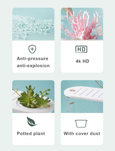 Bể cá hình chữ nhật nhựa trong suốt HD cao cấp 1L, kích thước 32x12.4x16.2cm, thích hợp nuôi cá vàng, trang trí phòng khách, cảnh quan sinh thái. - Product Image 5