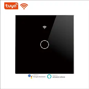 Interruptor táctil de pared inteligente Tuya Zigbee con Control de voz, Alexa, Google Home, WiFi, RF433