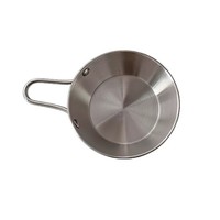Gegalvaniseerde verdikte roestvrijstalen kruidenkom met trendy handvat, keukenkom voor dipsaus voor hotpot