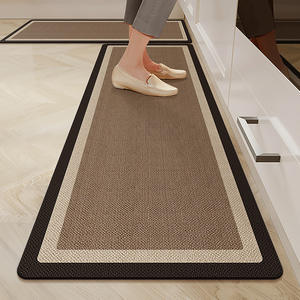 Alfombrilla de cocina Quiet Wind, suave, de barro de diatomeas, cuadrada, estilo retro, estilo pastoral, de secado rápido, antideslizante, resistente a las manchas y absorbente. - Product Image 1