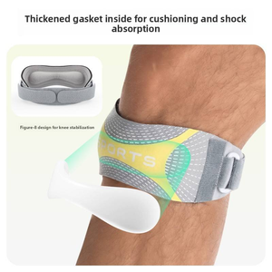 Genouillères de protection rotulienne en nylon et coton pour le basketball, la course à pied, la protection du ménisque, avec compression renforcée et absorption des chocs pour la gym - Product Image 3
