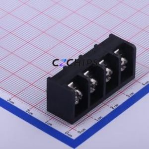 JL950-95004B01 Barrier Terminal Block Through hole Component (THT),P=9.5mm Connector Three Sides 9.5mm 1x4P Straight Pin - Product Image 1