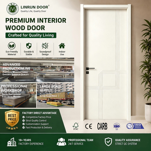 Puertas Contemporáneas Personalizadas de Madera Maciza y Polímero Impermeables con Panel de Cristal de Carbono HMR para Uso Residencial y Comercial - Product Image 3