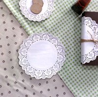 Napperons de mariage en papier parchemin à motif dentelle, économiques, pour invitations et décoration de table