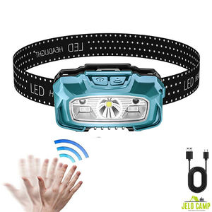 Lanterna de Cabeça Poderosa LED Recarregável por USB XPG, Equipamento de Camping e Hiking, Luz de Cabeça - Product Image 1