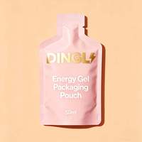 Sachets plats personnalisés imprimés de 5 ml, 10 ml, 20 ml, 40 ml pour gel énergétique, liquides, emballage de sachets de nutrition sportive, boisson en sachet