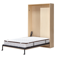 Vente en gros d'usine de lit mural peu encombrant de haute qualité avec bureau mobilier de chambre