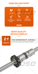 Yoso nhà máy trực tiếp độ chính xác cao bền bóng vít mô hình 1605 2005 2505 2510 <span class=keywords><strong>3205</strong></span> 3210 4010 <span class=keywords><strong>sfu</strong></span>/sfnu ofu dfu - Product Image 2