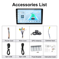 Lecteur multimédia Android pour voiture T133 4+64G Écran tactile 5GBT WIFI Mirror Link Autoradio 2 DIN 1280*720 Stéréo de voiture 9 pouces 10 pouces