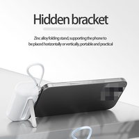 Vente flash - Batterie externe KC CE Capsule 10000mAh avec câble intégré 22,5W et support - Batterie externe portable pour téléphone