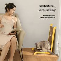 Grattoir à chat en forme de L vertical pour mur, grand, durable, sans désordre, jouet pour aiguiser les griffes, pour chaton d'intérieur, accessoires pour animaux de compagnie